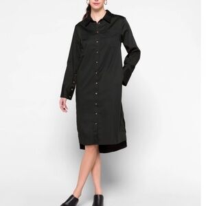 Universal Standard The Peyton Black Poplin Shirt Dress Size 3XS or 2-4